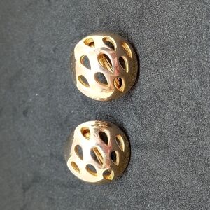 Vintage goldette costume jewelry earrings screw back gold tone